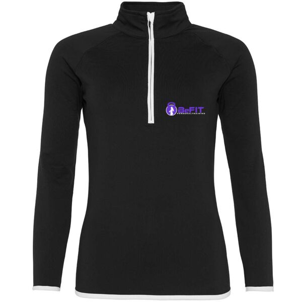 Girlie Half Zip Sweat Top Thumbnail